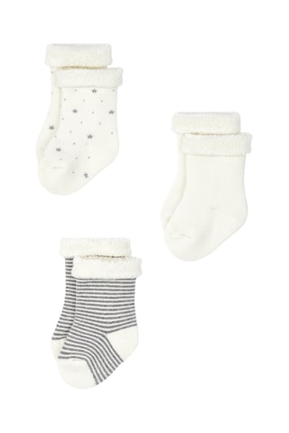 3 paires de chaussettes - Blanc