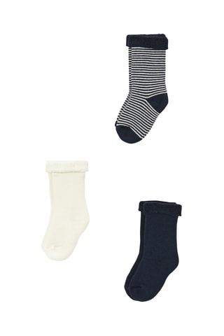 3 paires de chaussettes - Bleu marine