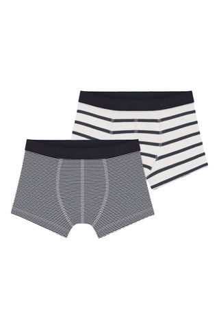 2 boxers - Noir et blanc