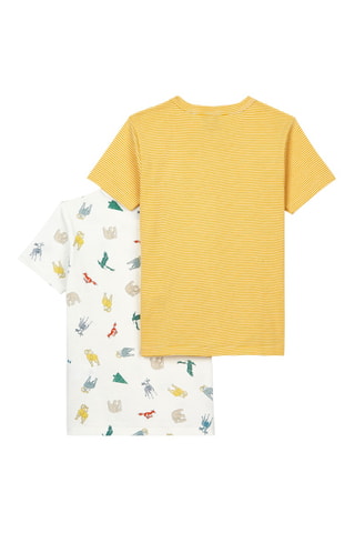 2 t-shirts - Jaune et blanc