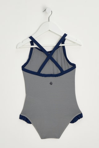 Maillot 1 pièce - Bleu marine et blanc