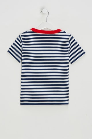 T-shirt - Bleu marine et blanc