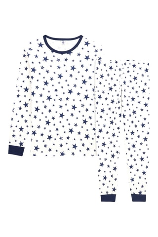 Pyjama - Blanc et bleu marine