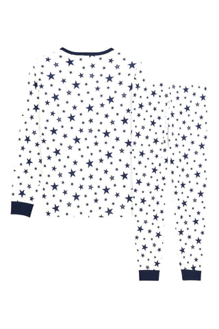 Pyjama - Blanc et bleu marine