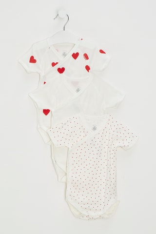 3 bodys - Blanc et rouge