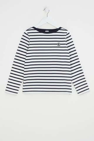 T-shirt - Blanc et bleu marine