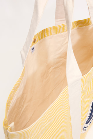 Sac de plage - Jaune et blanc
