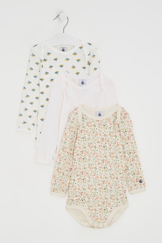 4 bodys - Blanc et rose