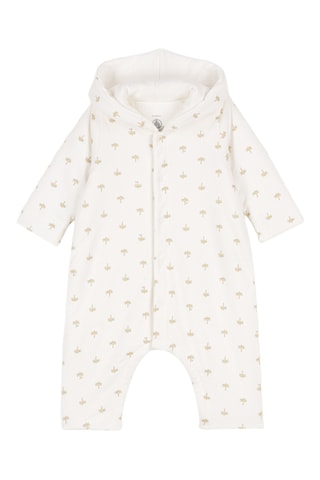 Combinaison à capuche - Ecru et beige
