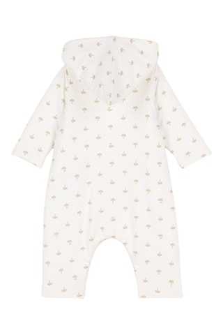 Combinaison à capuche - Ecru et beige