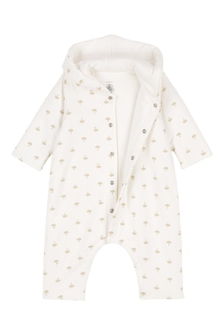 Combinaison à capuche - Ecru et beige