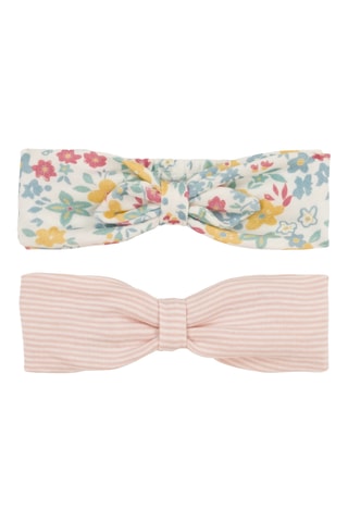 2 bandeaux - Rose et blanc