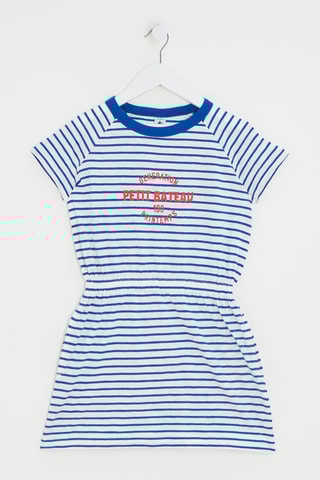 Robe - Blanc et bleu marine