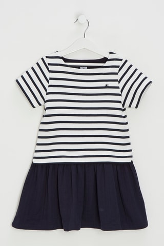 Robe trompe-l’œil - Blanc et noir