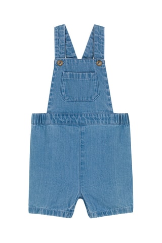 Salopette-short en jean - Bleu marine