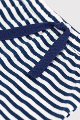 Short - Blanc et bleu marine