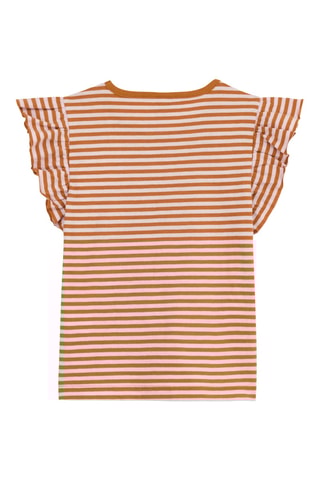 T-shirt - Blanc et rouge brique