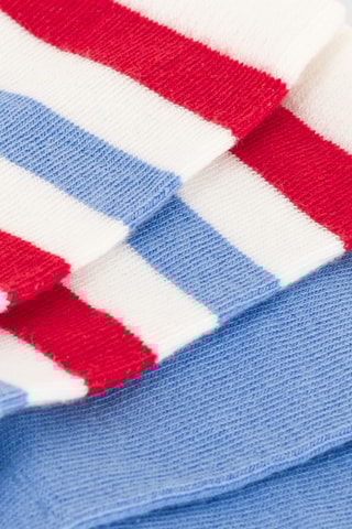2 paires de chaussettes - Bleu clair et blanc