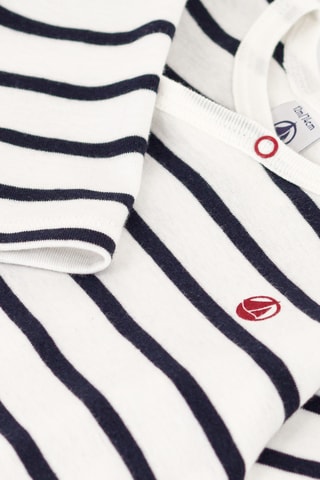 Grenouillère - Blanc et bleu marine