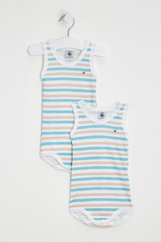 Body - Blanc et turquoise