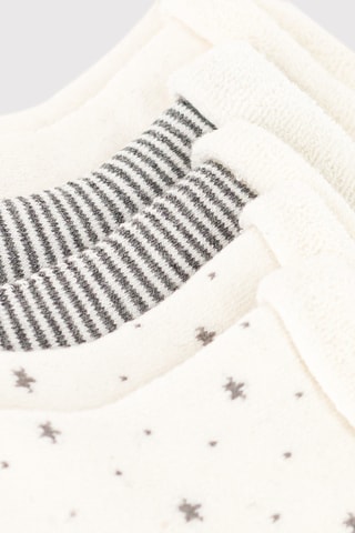 3 paires de chaussettes - Ecru et noir 