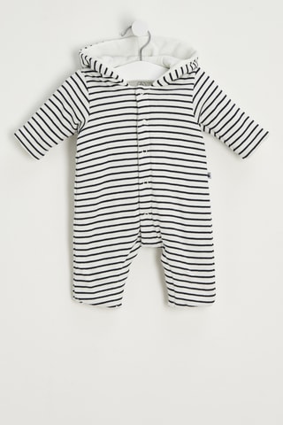 Grenouillère - Blanc eet bleu marine