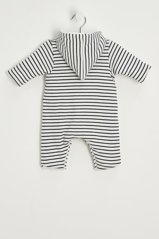 Grenouillère - Blanc eet bleu marine