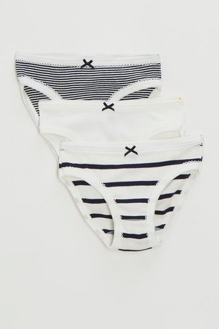 3 culottes - Blanc et noir