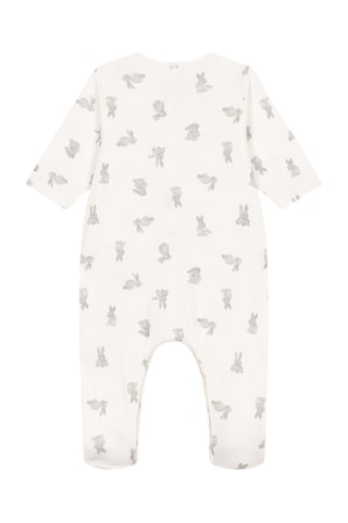 Grenouillère - Blanc et gris foncé