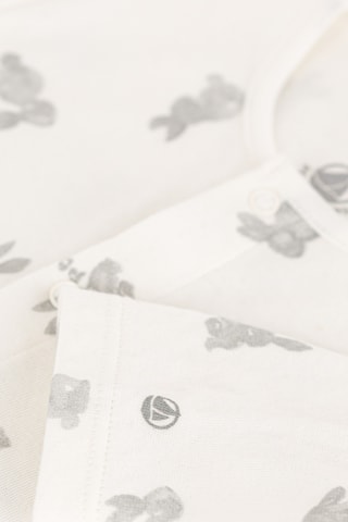 Grenouillère - Blanc et gris foncé