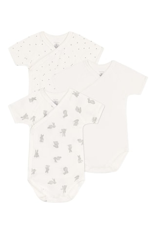 3 bodys - Blanc et gris foncé