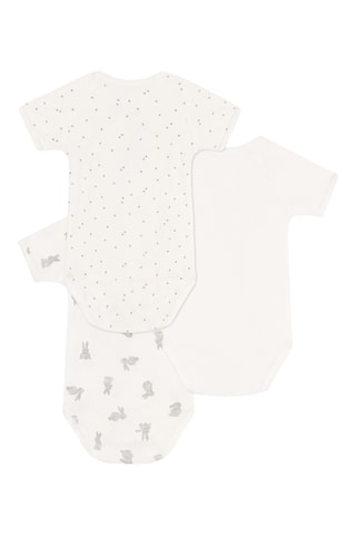 3 bodys - Blanc et gris foncé