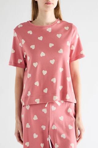 Pyjama - Vieux rose et blanc