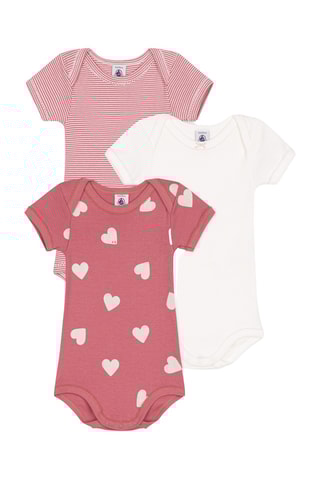 3 bodys - Rouge et blanc