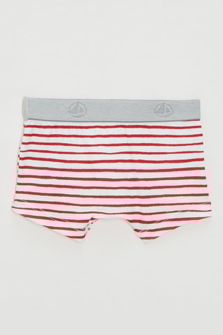 2 boxers - Gris chiné et rouge