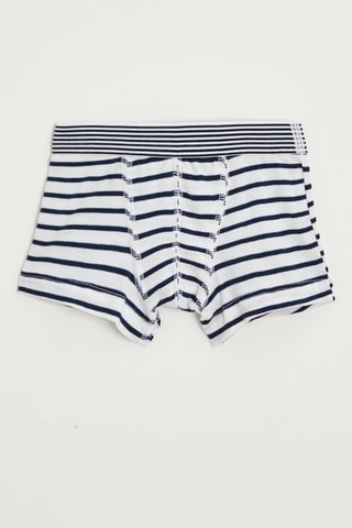 Boxer - Bleu marine et blanc