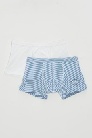 2 boxers - Blanc et ciel