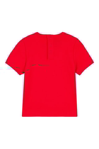T-shirt à manches courtes Rouge et blanc