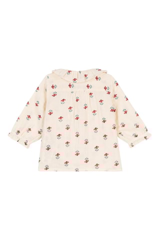 Blouse à manches longues Blanc