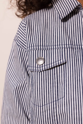 Veste à manches longues Bleu et blanc