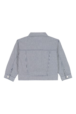 Veste à manches longues Bleu et blanc