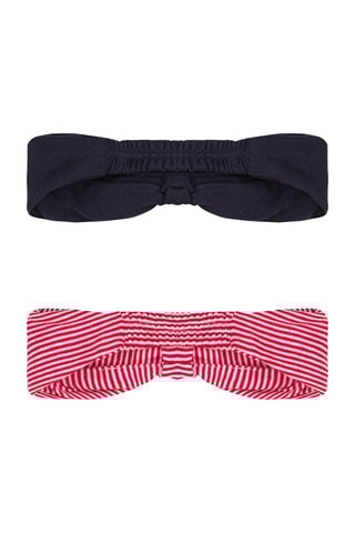 2 bandeaux pour cheveux. Bleu marine et rouge