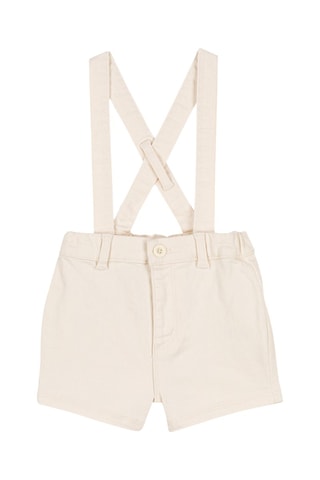 Salopette-short. Beige