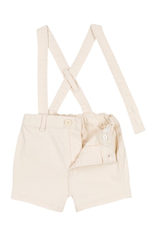 Salopette-short. Beige