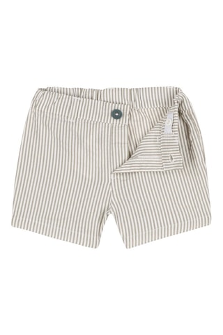 Short. Blanc et marron