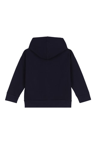 Sweat à capuche. Bleu