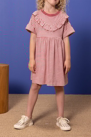 Robe à manches courtes. Rose