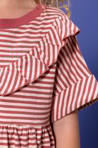 Robe à manches courtes. Rose