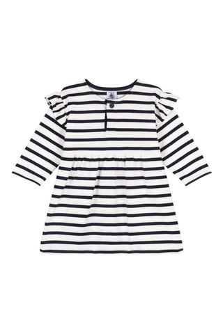 Robe à manches longues. Blanc