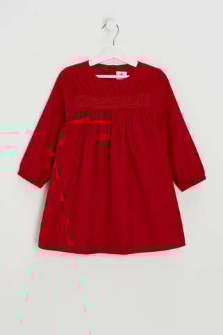 Robe à manches longues. Rouge
